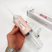 Ирригатор для чистки зубов и полости рта Oral Irrigator с аккумулятором и сменными насадками Pink. Изображение №9 Ирригатор для чистки зубов и полости рта Oral Irrigator с аккумулятором и сменными насадками Pink. Изображение №9