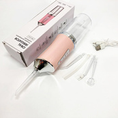 Ирригатор для чистки зубов и полости рта Oral Irrigator с аккумулятором и сменными насадками Pink. Изображение №11 Ирригатор для чистки зубов и полости рта Oral Irrigator с аккумулятором и сменными насадками Pink. Изображение №11