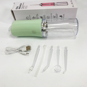 Ирригатор для чистки зубов и полости рта Oral Irrigator с аккумулятором и сменными насадками Green. Изображение №13 Ирригатор для чистки зубов и полости рта Oral Irrigator с аккумулятором и сменными насадками Green. Изображение №13