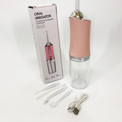 Ирригатор для чистки зубов и полости рта Oral Irrigator с аккумулятором и сменными насадками Pink. Изображение №13 Ирригатор для чистки зубов и полости рта Oral Irrigator с аккумулятором и сменными насадками Pink. Изображение №13