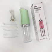 Ирригатор для чистки зубов и полости рта Oral Irrigator с аккумулятором и сменными насадками Green. Изображение №15 Ирригатор для чистки зубов и полости рта Oral Irrigator с аккумулятором и сменными насадками Green. Изображение №15