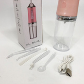 Ирригатор для чистки зубов и полости рта Oral Irrigator с аккумулятором и сменными насадками Pink. Изображение №14 Ирригатор для чистки зубов и полости рта Oral Irrigator с аккумулятором и сменными насадками Pink. Изображение №14