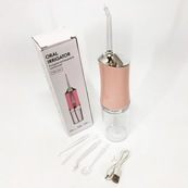 Ирригатор для чистки зубов и полости рта Oral Irrigator с аккумулятором и сменными насадками Pink. Изображение №15 Ирригатор для чистки зубов и полости рта Oral Irrigator с аккумулятором и сменными насадками Pink. Изображение №15
