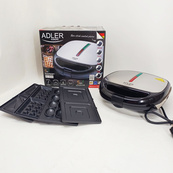 Сендвічниця вафельниця гриль ліщина 5в1 Adler AD 3040 1200Вт. Зображення №9