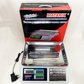 Весы торговые электронные со счетчиком цены на 50кг Matarix MX-414. Изображение №2