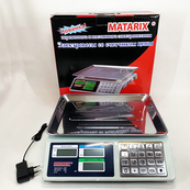 Весы торговые электронные со счетчиком цены на 50кг Matarix MX-414. Изображение №6