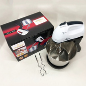 Миксер CROWNBERG CB-7321 с чашей/металл, миксеры с чашей, миксер тестомес для дома, кухонный стационарный. Изображение №7