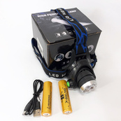 Ліхтар налобний Police BL-6699 (204C), Налобний ліхтарик bailong, Налобний ліхтарик з usb зарядкою. Зображення №2