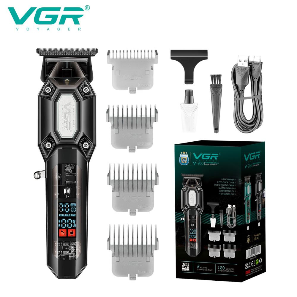 Аккумуляторная машинка для стрижки VGR V-900 с дисплеем беспроводная для стрижки волос. Цвет: черный Аккумуляторная машинка для стрижки VGR V-900 с дисплеем беспроводная для стрижки волос. Цвет: черный