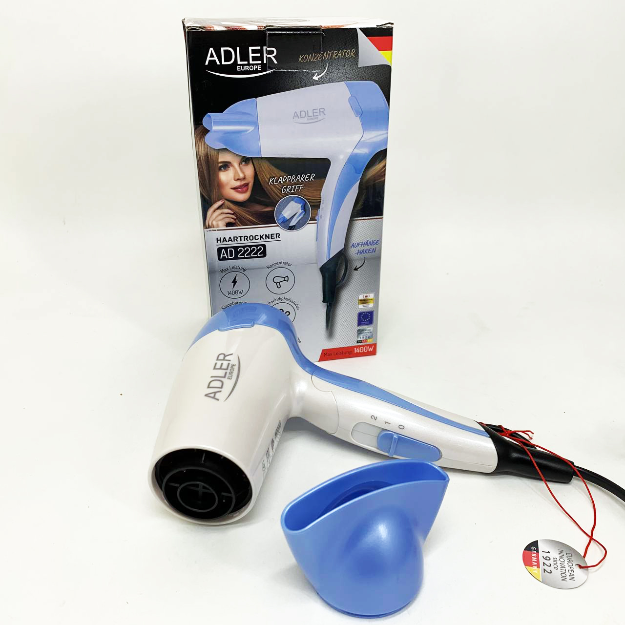 Фен Adler AD 2222 1200Вт 2 скорости Фен Adler AD 2222 1200Вт 2 скорости