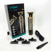 Машинка для стрижки волосся VGR V-073 акумуляторний бездротовий тример для бороди та вусів. Зображення №7