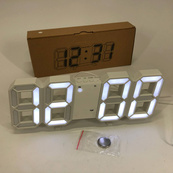 Настольные часы LY-1089 с белой LED-подсветкой белый, электронные светящиеся часы, электронные часы VST. Изображение №6 Настольные часы LY-1089 с белой LED-подсветкой белый, электронные светящиеся часы, электронные часы VST. Изображение №6