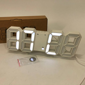 Настольные часы LY-1089 с белой LED-подсветкой белый, электронные светящиеся часы, электронные часы VST. Изображение №9 Настольные часы LY-1089 с белой LED-подсветкой белый, электронные светящиеся часы, электронные часы VST. Изображение №9