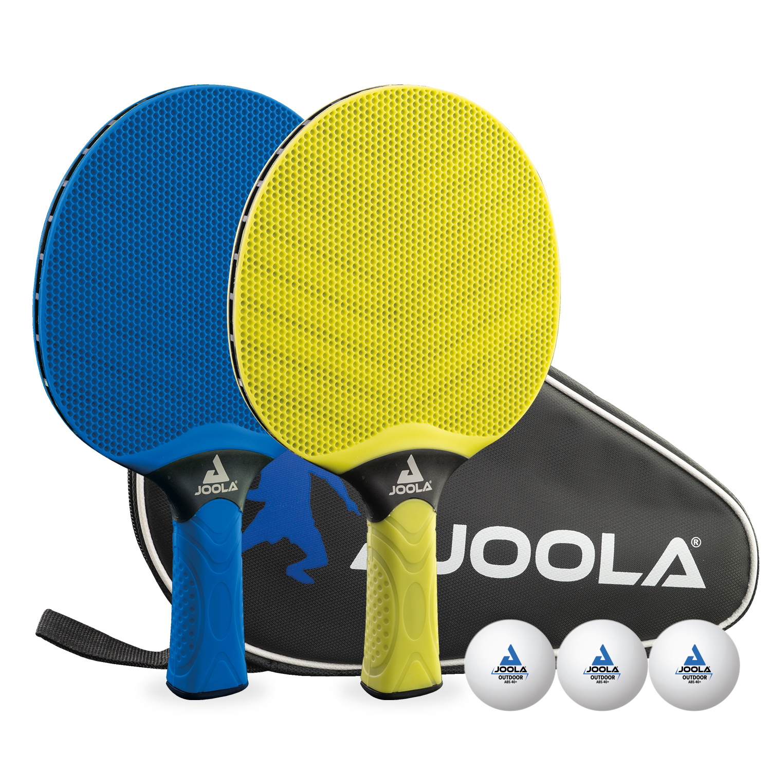 Набір для настільного тенісу JOOLA Vivid Outdoor Set 2 ракетки + 3 м'ячі (51010) Набір для настільного тенісу JOOLA Vivid Outdoor Set 2 ракетки + 3 м'ячі (51010)