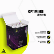 Набор мячей для настольного тенниса Joola 3 Star Pro 40+ (24 шт.) 40057. Изображение №4