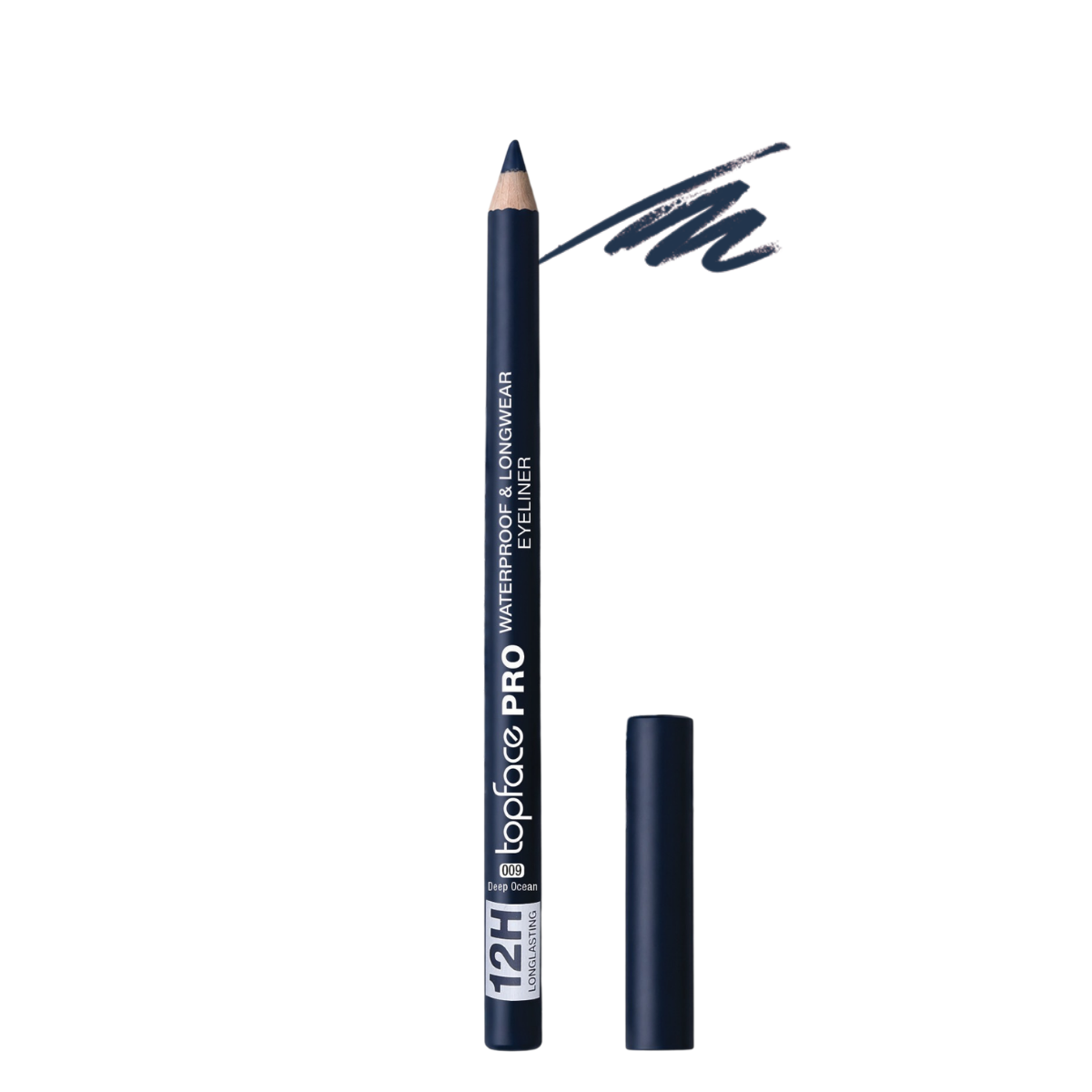 Карандаш для глаз TopFace PRO Waterproof & Longwear, водостойкий, РТ625, 009 Deep Ocean, темно-синий с шиммером Карандаш для глаз TopFace PRO Waterproof & Longwear, водостойкий, РТ625, 009 Deep Ocean, темно-синий с шиммером