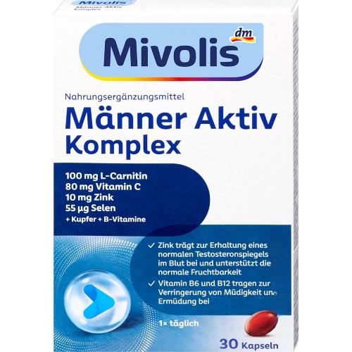 Mivolis Manner Aktiv Komplex 30 капсул Mivolis Manner Aktiv Komplex 30 капсул
