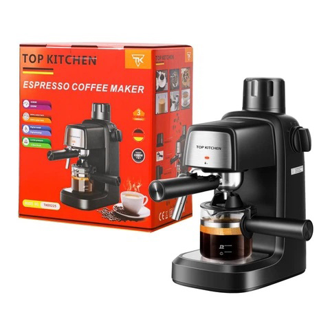 Кавоварка рожкова Top Kitchen Tk00225 240мл 2200Вт 3,5 Бар Кавоварка рожкова Top Kitchen Tk00225 240мл 2200Вт 3,5 Бар