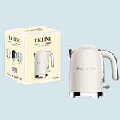 Електричний чайник T.K.Line TK00280 1.7 л 3000Вт Beige. Зображення №2 Електричний чайник T.K.Line TK00280 1.7 л 3000Вт Beige. Зображення №2