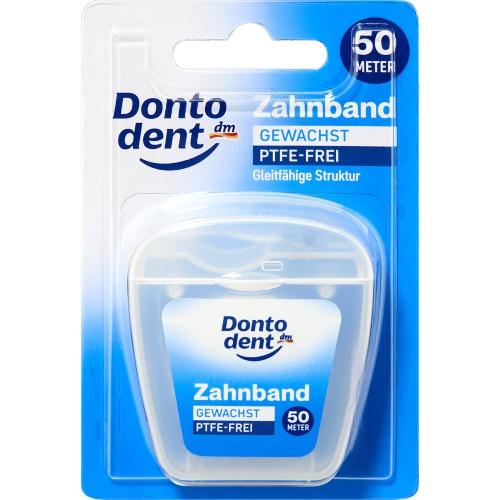Dontodent Нитка для зубів Gewachst PTFE-frei NEW 50м Dontodent Нитка для зубів Gewachst PTFE-frei NEW 50м