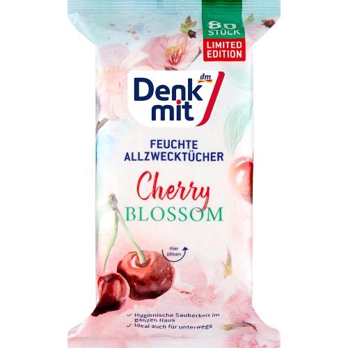 Denkmit Серветки для прибирання Cherry Blossom XL 80шт. Denkmit Серветки для прибирання Cherry Blossom XL 80шт.