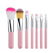 Набір пензлів для макіяжу MaXmaR 7 шт у металевому футлярі PINK MB-210. Зображення №2 Набір пензлів для макіяжу MaXmaR 7 шт у металевому футлярі PINK MB-210. Зображення №2