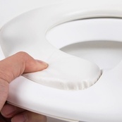 Детское сиденье для унитаза FreeON, white - grey. Изображение №3 Детское сиденье для унитаза FreeON, white - grey. Изображение №3