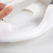Детское сиденье для унитаза FreeON, white - grey. Изображение №4 Детское сиденье для унитаза FreeON, white - grey. Изображение №4