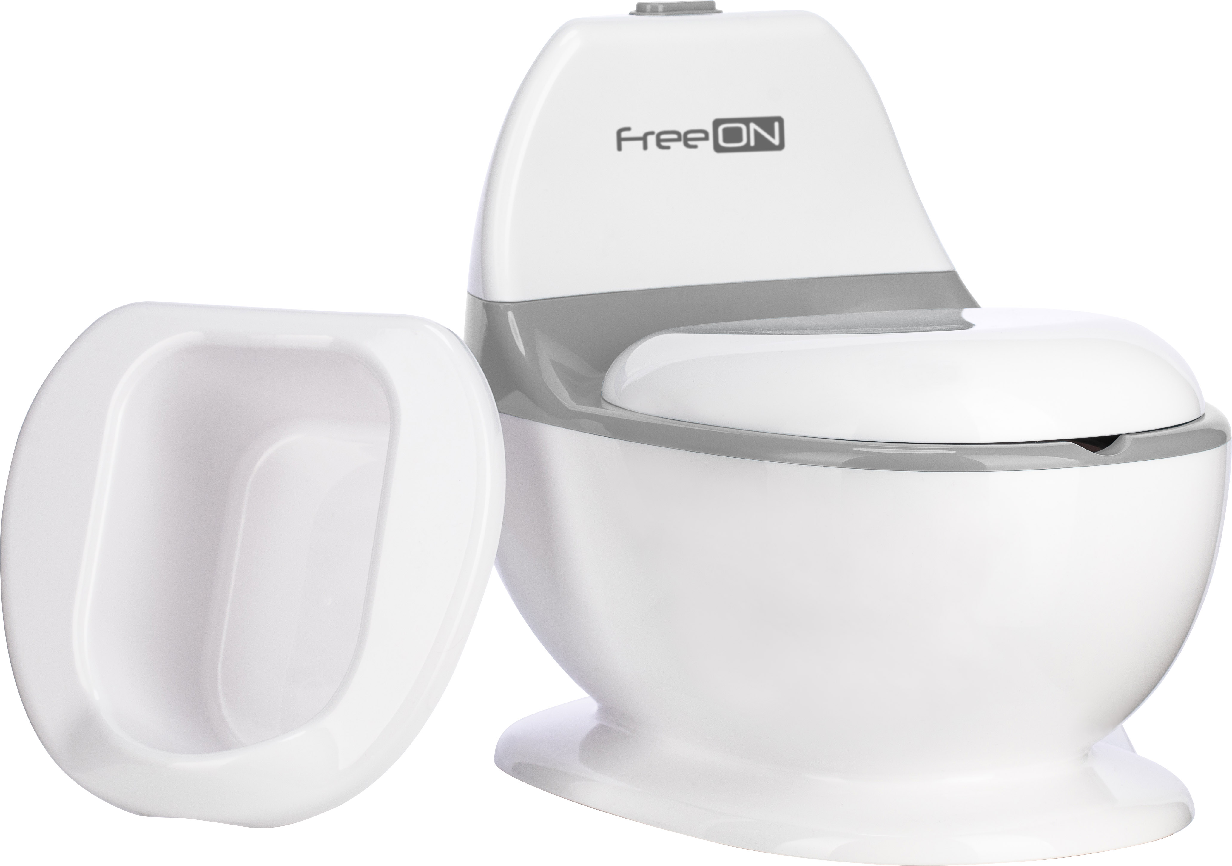 Детский горшок FreeON со звуком смыва, white Детский горшок FreeON со звуком смыва, white
