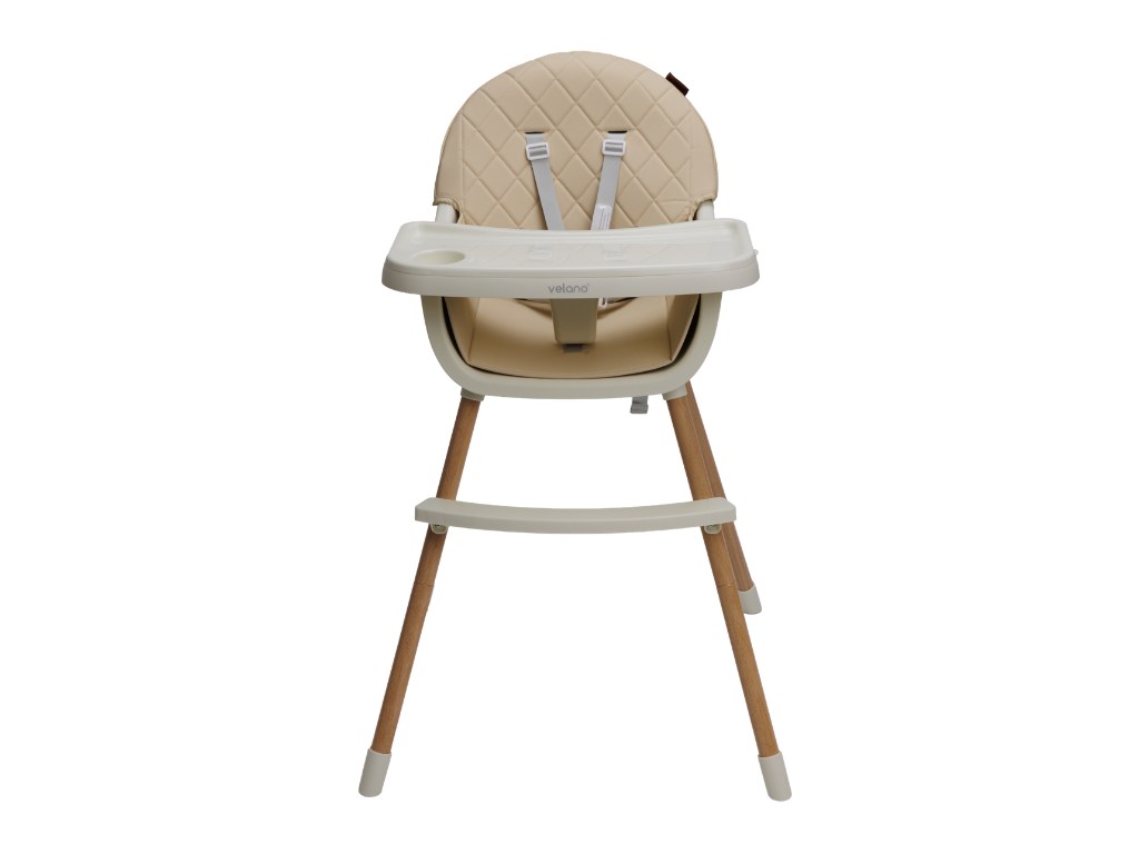 Стул для кормления ребенка 2 в 1 VELANO Evo, beige Стул для кормления ребенка 2 в 1 VELANO Evo, beige
