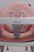 Стул для кормления ребенка 2 в 1 VELANO Evo, pink. Изображение №8 Стул для кормления ребенка 2 в 1 VELANO Evo, pink. Изображение №8