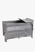 Детская кроватка-манеж с вторым ярусом и пеленальным столиком VELANO Tino, light grey. Изображение №2