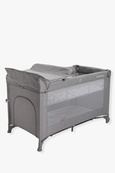 Детская кроватка-манеж с вторым ярусом и пеленальным столиком VELANO Tino, light grey. Изображение №3