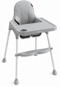Стул для кормления ребенка 2 в 1 VELANO Basic, light grey. Изображение №2 Стул для кормления ребенка 2 в 1 VELANO Basic, light grey. Изображение №2