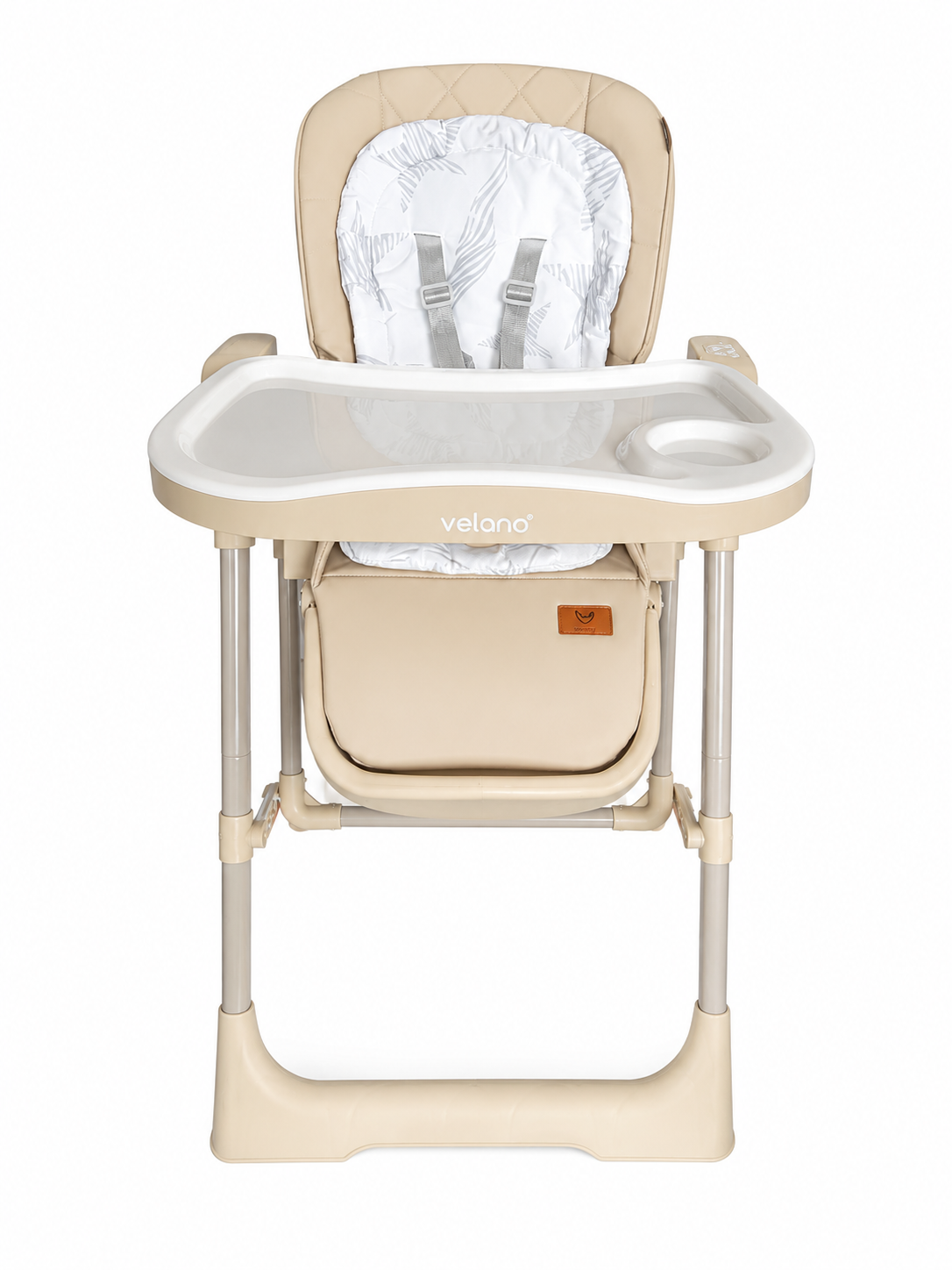 Стул детский для кормления 2 в 1 с функцией качалкиVELANO Movio, beige Стул детский для кормления 2 в 1 с функцией качалкиVELANO Movio, beige