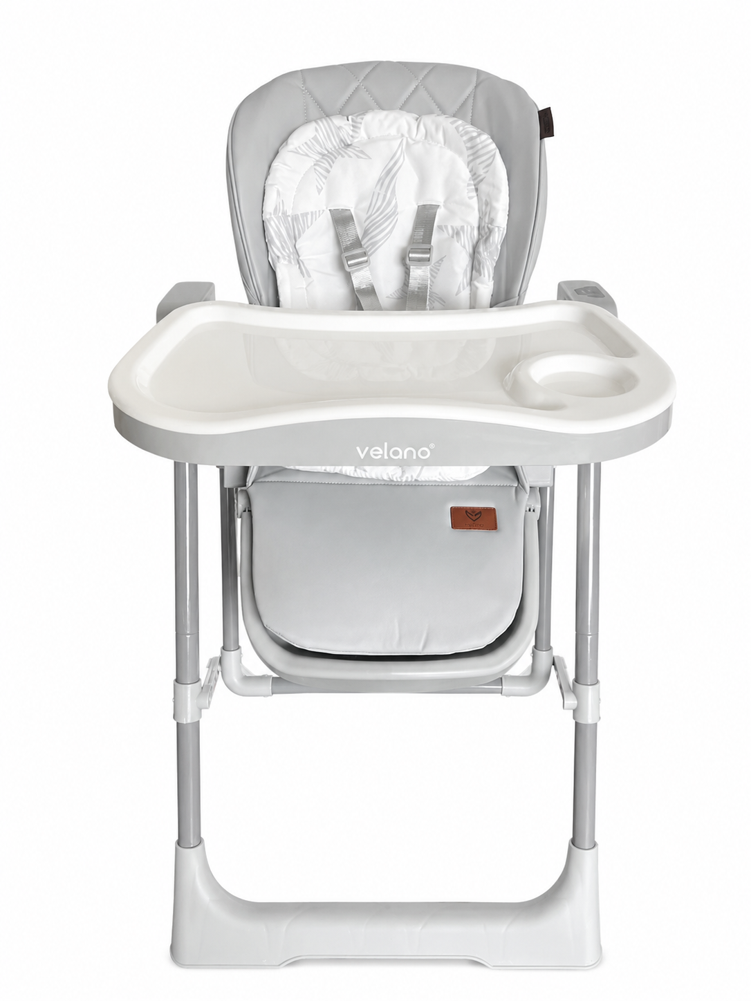 Стул детский для кормления 2 в 1 с функцией качалки VELANO Movio, light grey Стул детский для кормления 2 в 1 с функцией качалки VELANO Movio, light grey