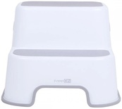 Ступеньки для ребенка в ванную на 2 ступеньки FreeON, white - grey. Изображение №2