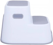 Ступеньки для ребенка в ванную на 2 ступеньки FreeON, white - grey. Изображение №3