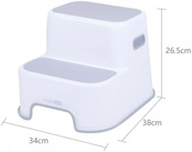 Ступеньки для ребенка в ванную на 2 ступеньки FreeON, white - grey. Изображение №5