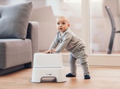 Ступеньки для ребенка в ванную на 2 ступеньки FreeON, white - grey. Изображение №7