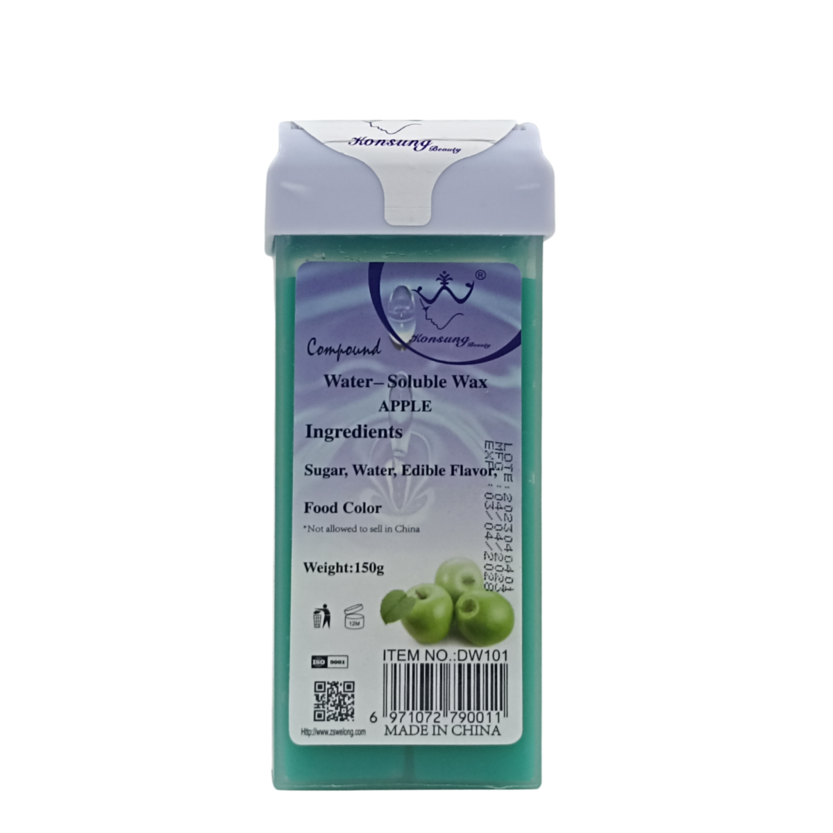 Касетный воск для депиляции Konsung Beauty Compound Water-Soluble Wax, 150 г, Apple Касетный воск для депиляции Konsung Beauty Compound Water-Soluble Wax, 150 г, Apple