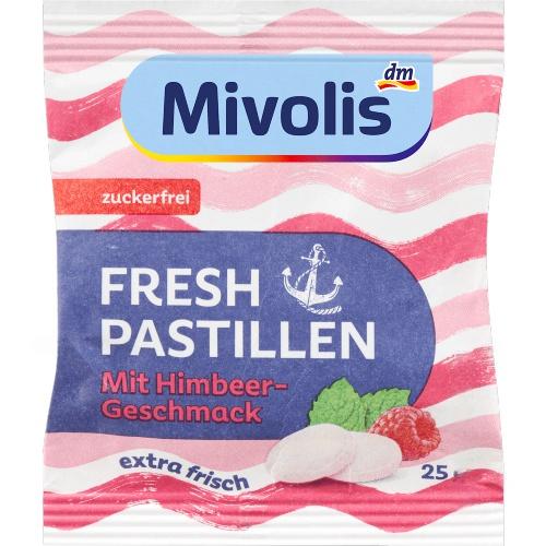 Mivolis Пастилки Fresh Pastillen Himbeere 25г Mivolis Пастилки Fresh Pastillen Himbeere 25г