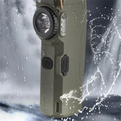 Фонарик-зажигалка армейская MULTIFUNCTIONAL D51-COB, Зажигалка в подарок в упаковке. Цвет: зеленый. Изображение №3 Фонарик-зажигалка армейская MULTIFUNCTIONAL D51-COB, Зажигалка в подарок в упаковке. Цвет: зеленый. Изображение №3